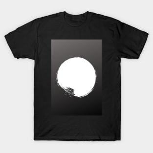 Infinite #2 White on Black Digital Art T-Shirt